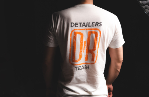 Футболка FuckCheapDetailing зел./Team2  Detailers Of Russia - муж., белая (тепл.оттенок), S фото 2
