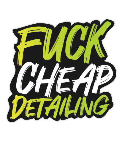 Стикер FuckCheapDetailing1зел. Detailers Of Russia