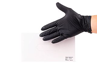 Нитриловые перчатки XL черные, Disposable nitrile gloves XL black